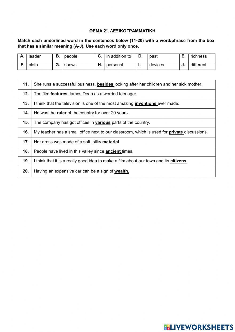 12918 UNIT 3:SAY IT WITH WORDS