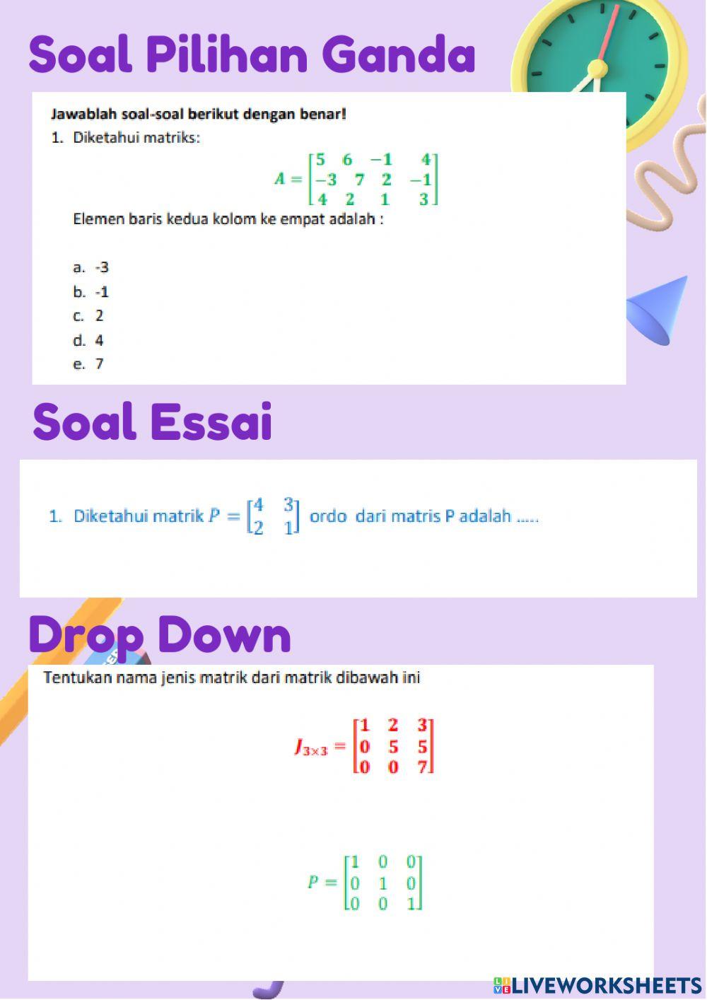 Latihan membuat liworksheets