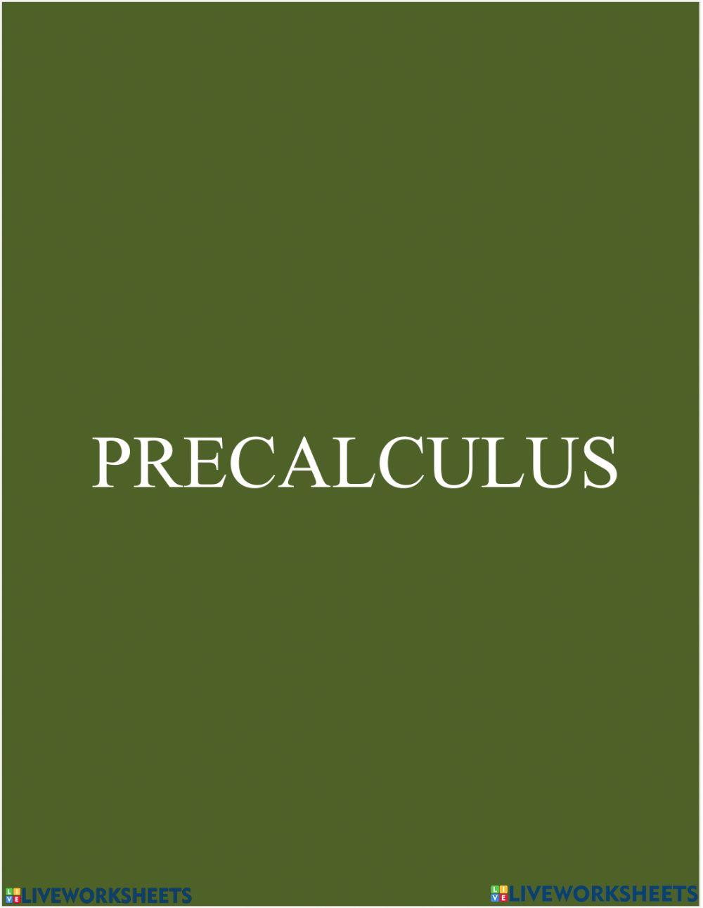 PreCalculus