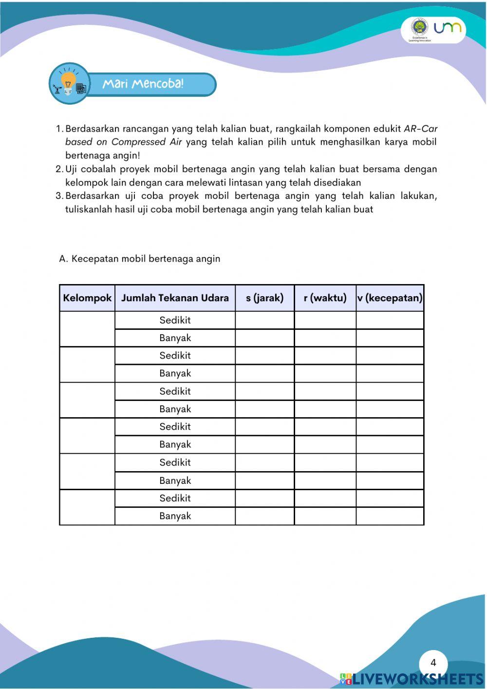 LKPD 1 Gerak dan Gaya