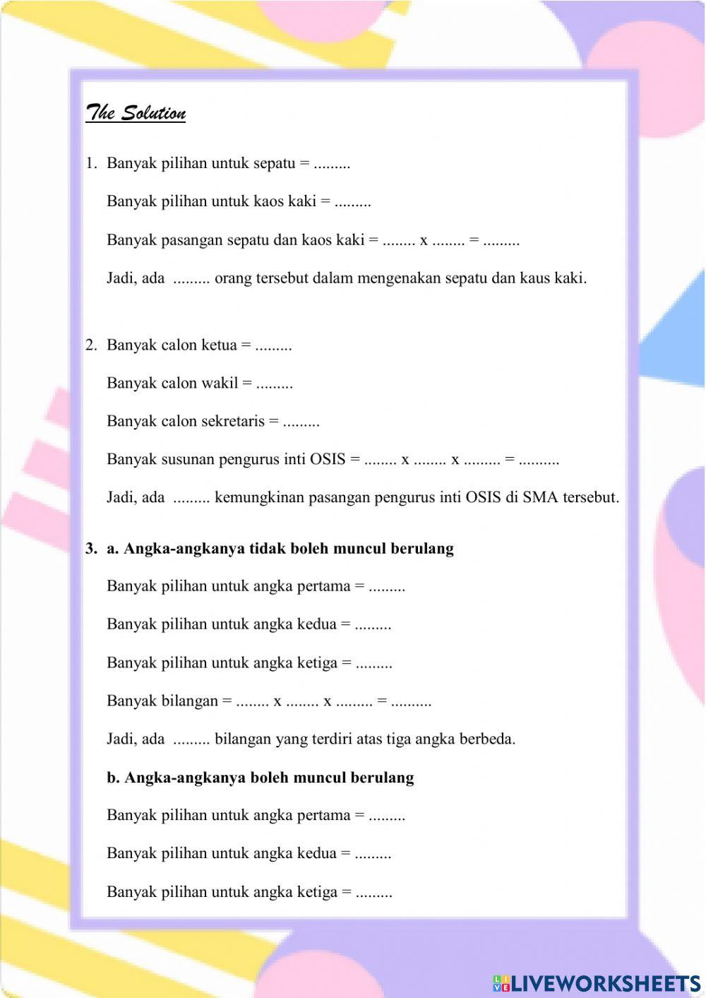 Aturan Perkalian Aturan Perkalian