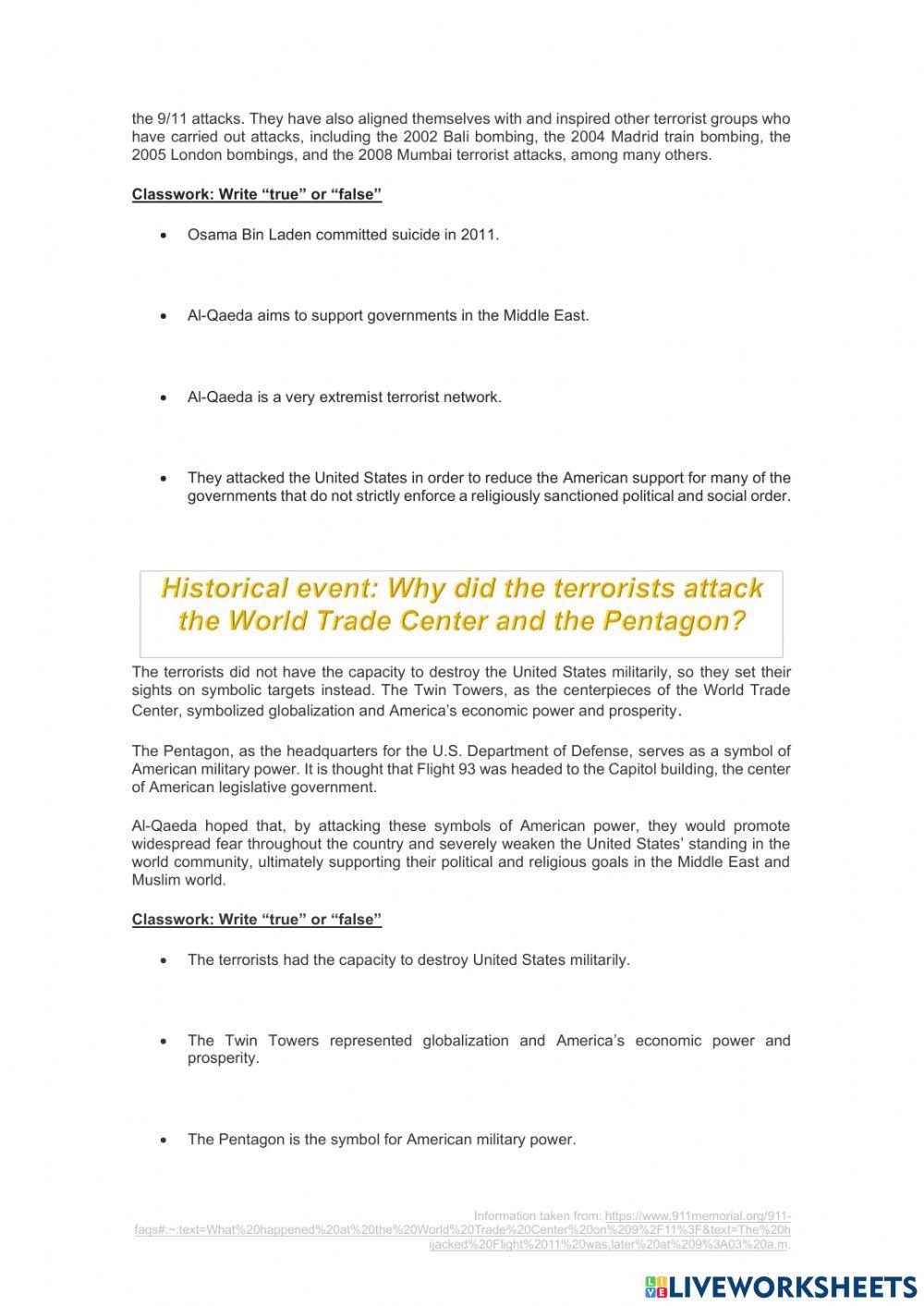 Historical events - Level A2 - Maria Jose Castañeda