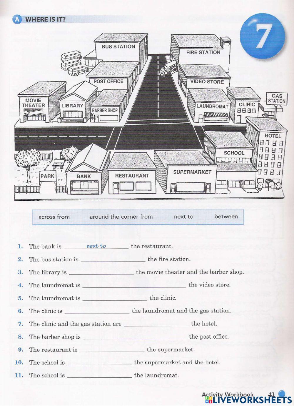Prepositions of place