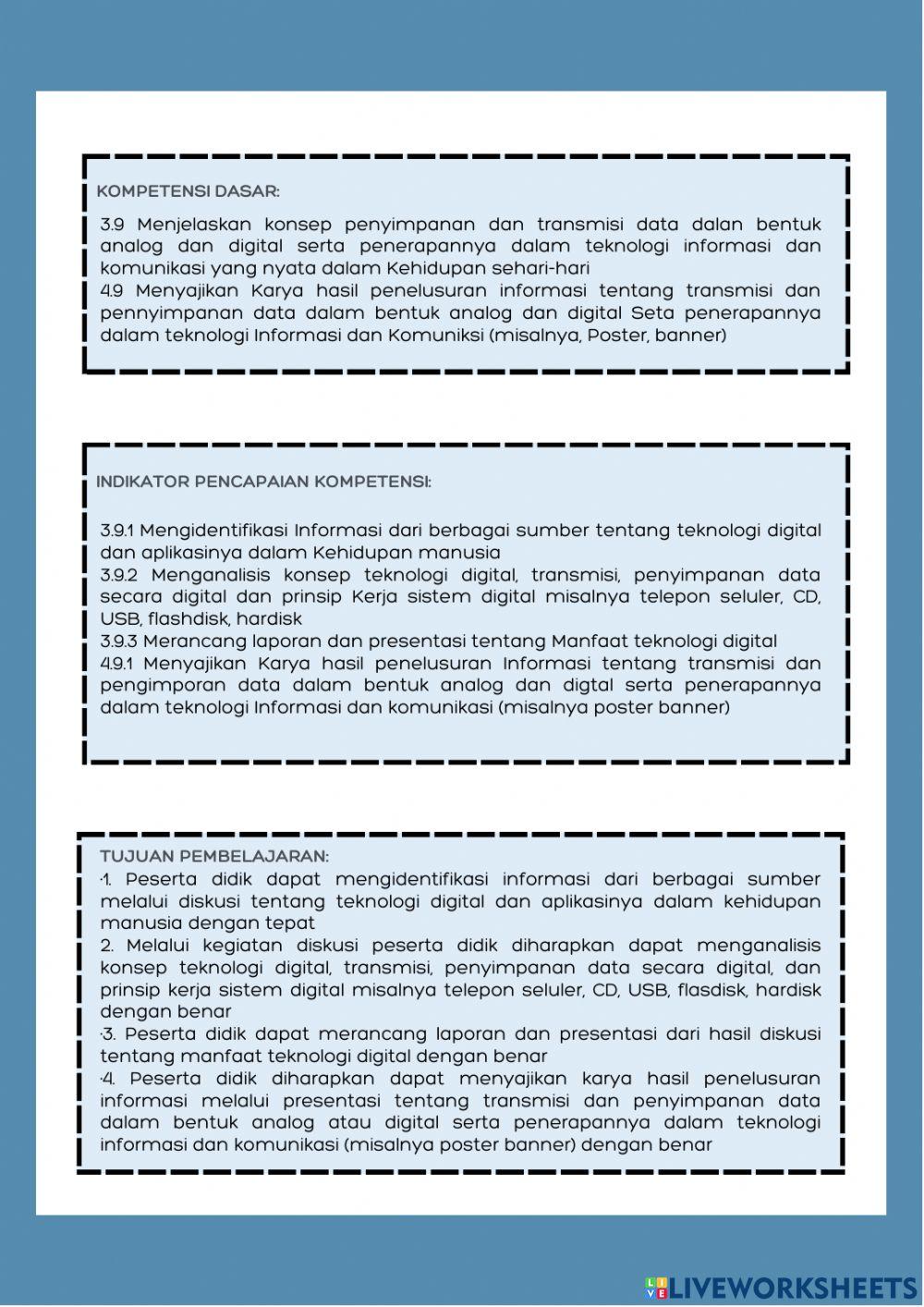 LKPD Pertemuan 1 Materi Teknologi Digital