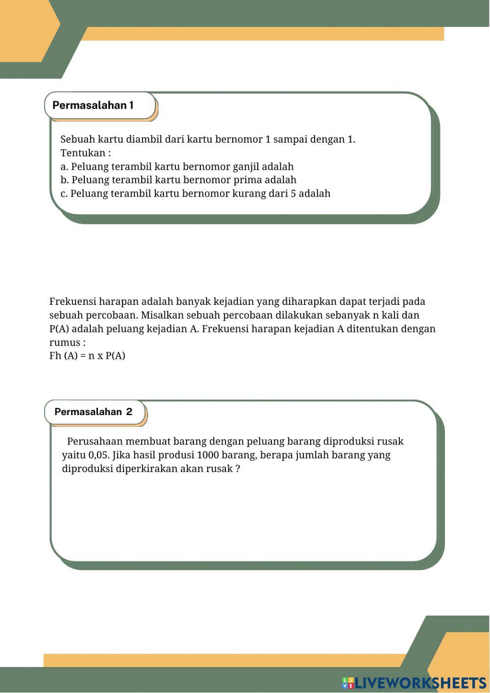 LKPD Peluang pertemuan 2