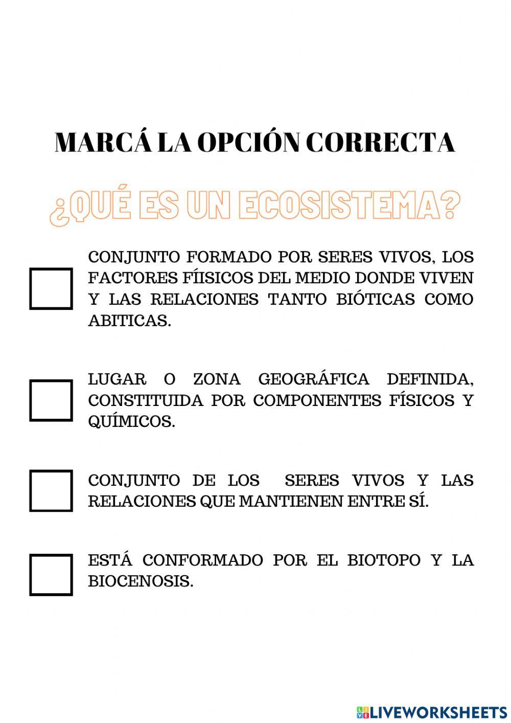 Ecosistemas y materia
