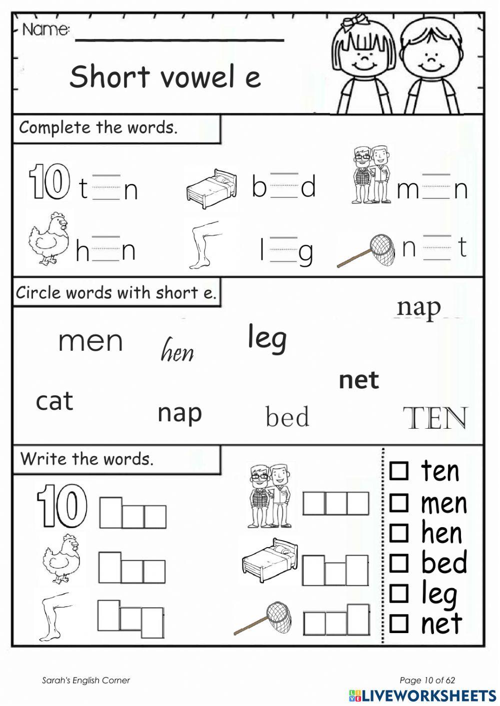 2338105 Phonics Short vowel e thanhhuong293