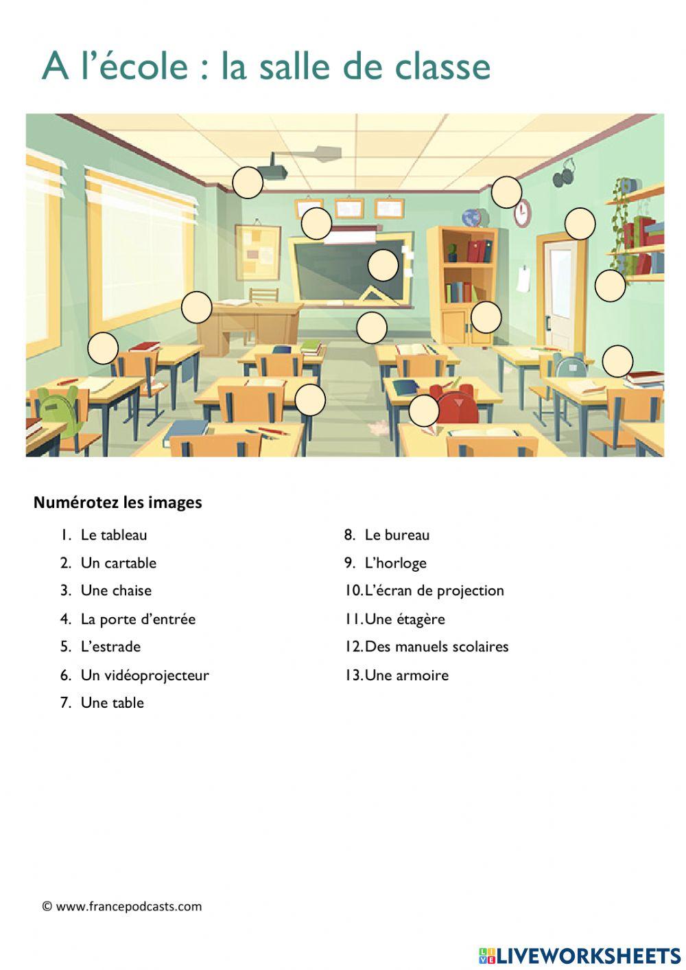 Les fournitures scolaires