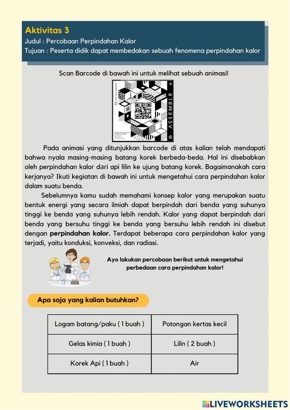 Lanjutan (2) LKPD 2 : KALOR