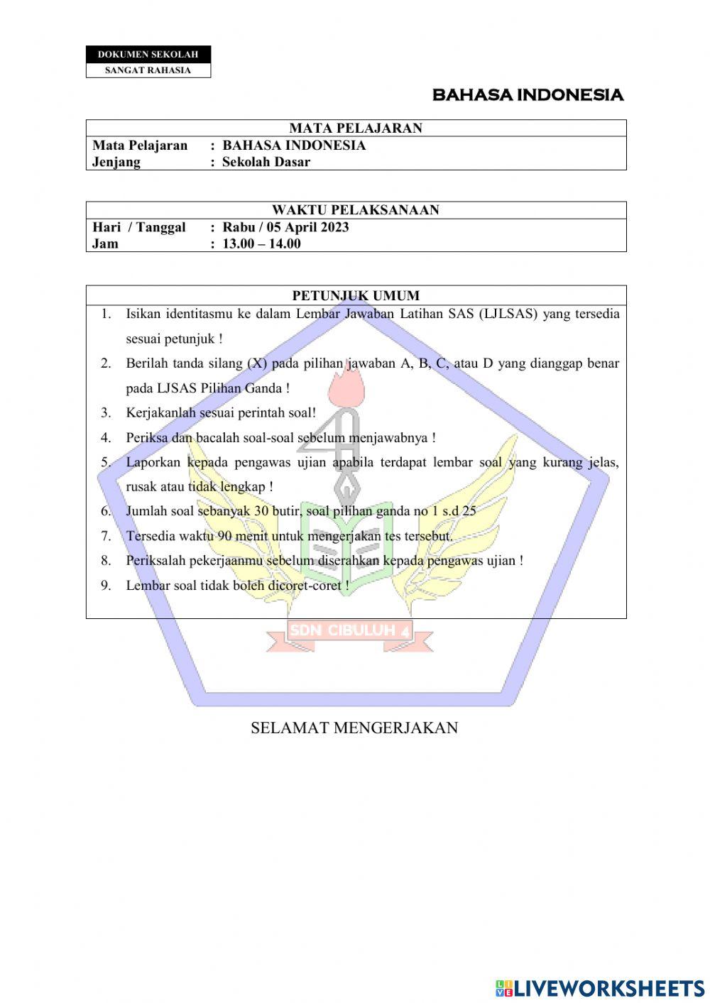 TO 2 Bahasa Indonesia