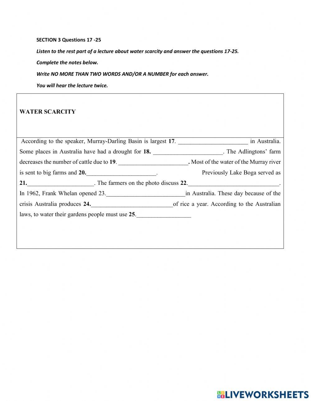 unit 4 listening extra materials 