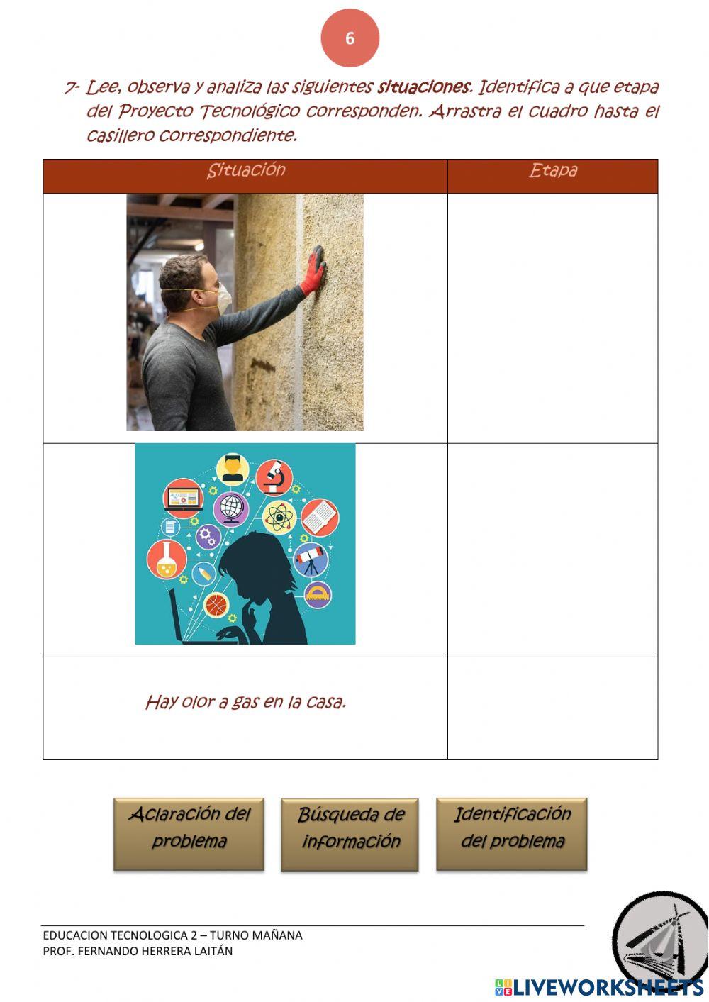 Primeras etapas del proyecto tecnológico