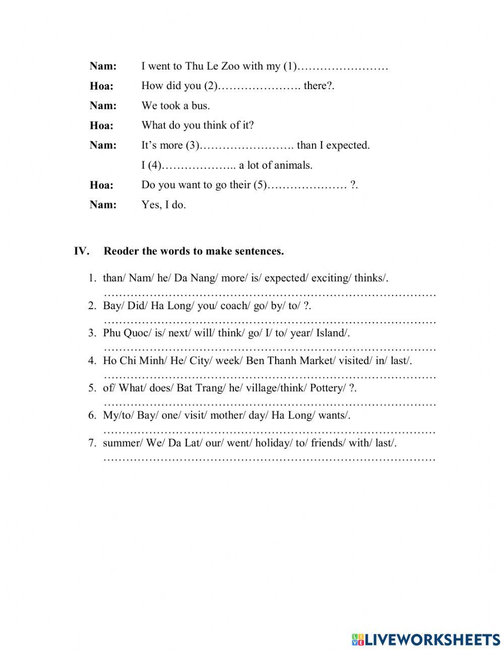 E5.L40.U19.Which place would you like to visit.HW