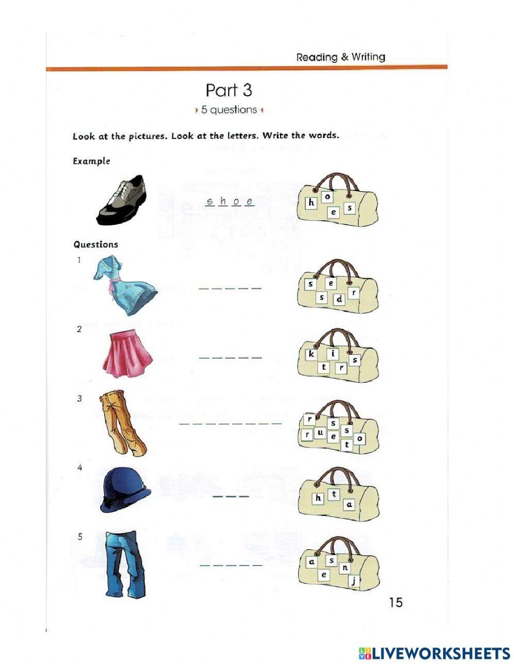 Starters-Skill builder 1-Test 1
