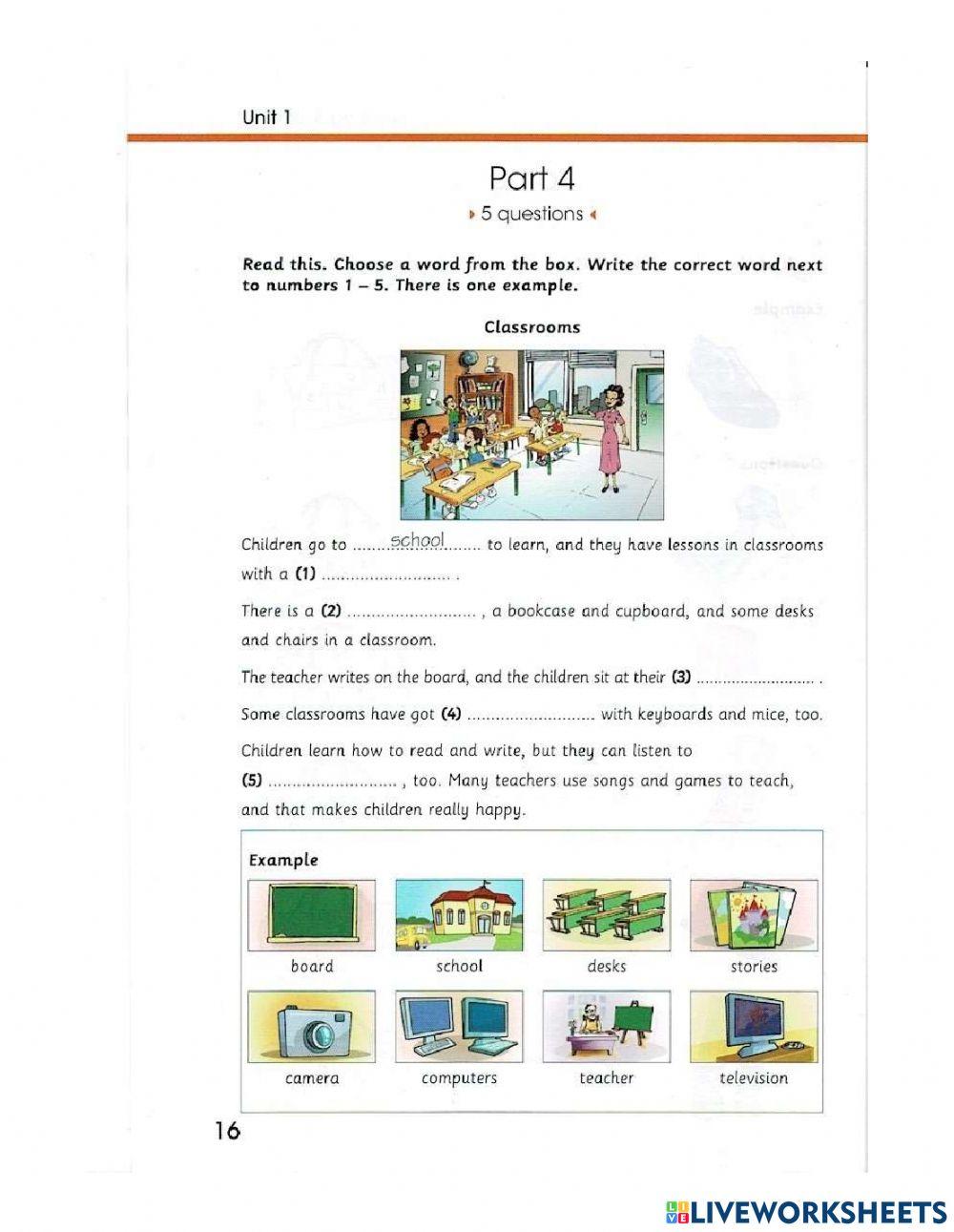 Starters-Skill builder 1-Test 1