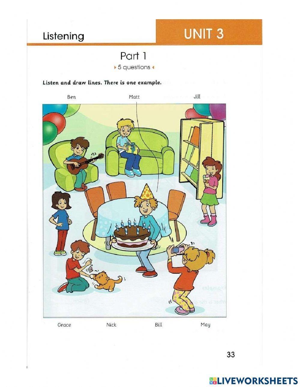 Starters-Skill builder 1-Test 3