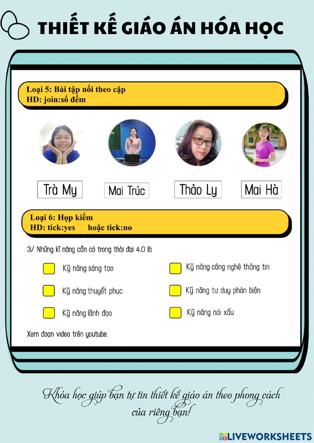 phiếu học tập K4