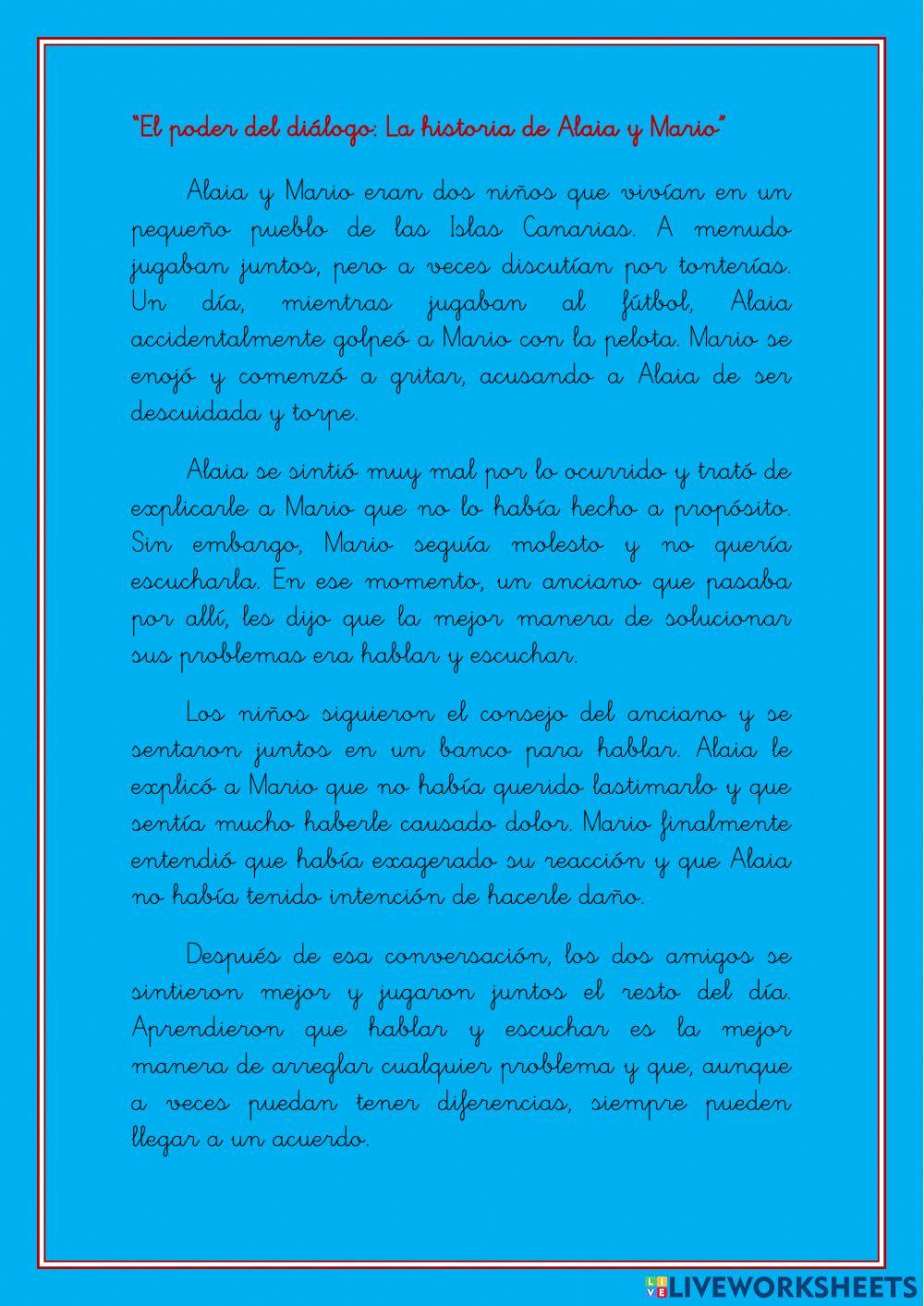EL PODER DEL DIÁLOGO: La historia de Alaia y Mario