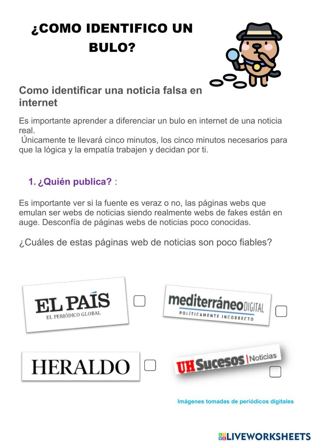 Eres un sabueso para los bulos en Internet...