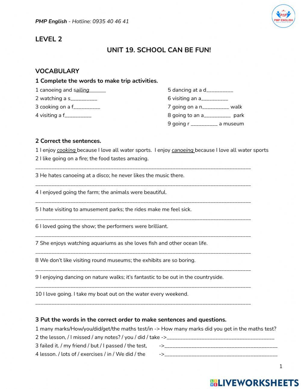 Prepare 2 - Unit 19.1