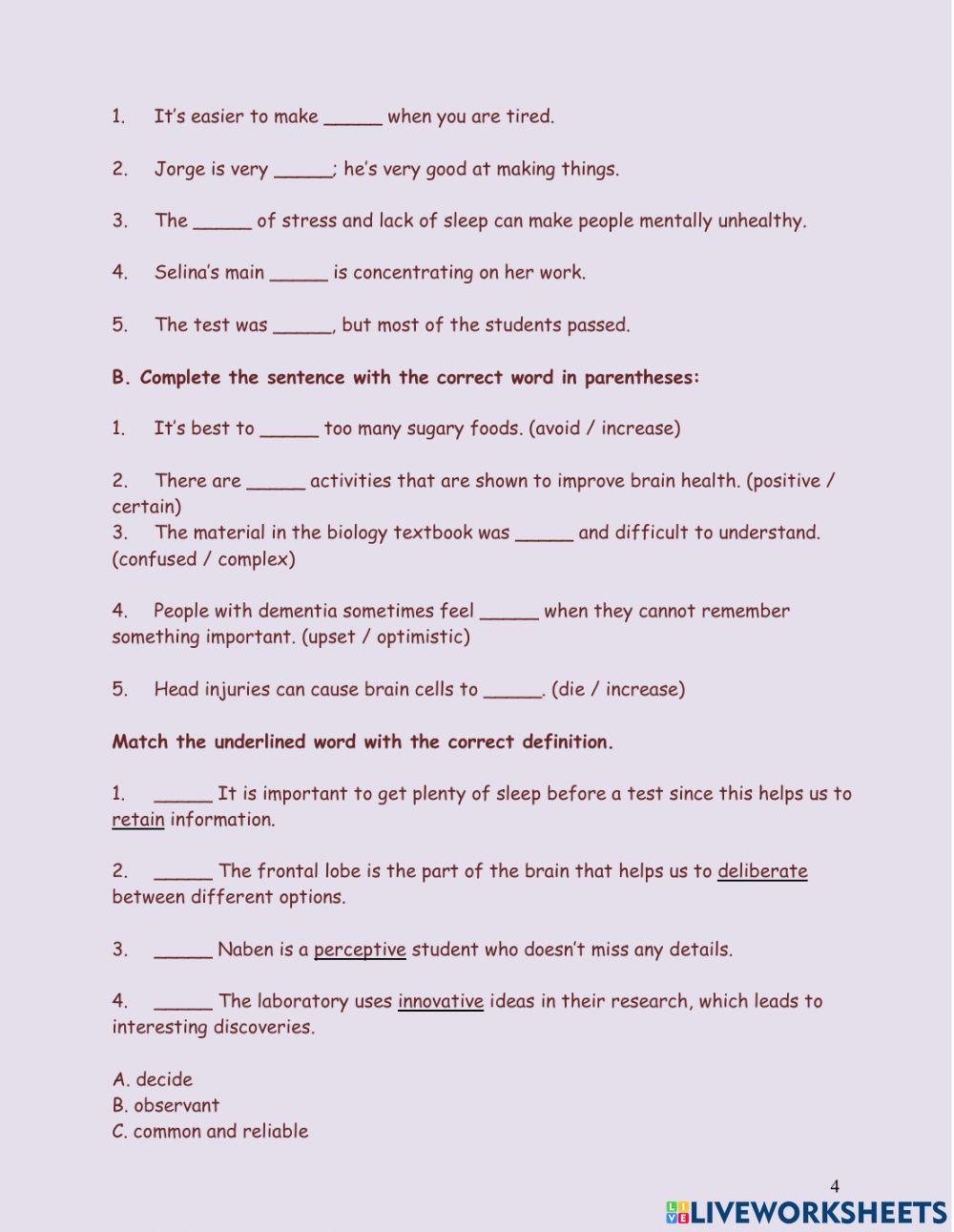 Book - 1 ls unit 1 & 2 vocab