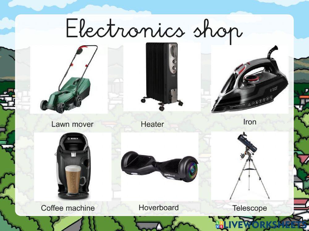 Electrics shop