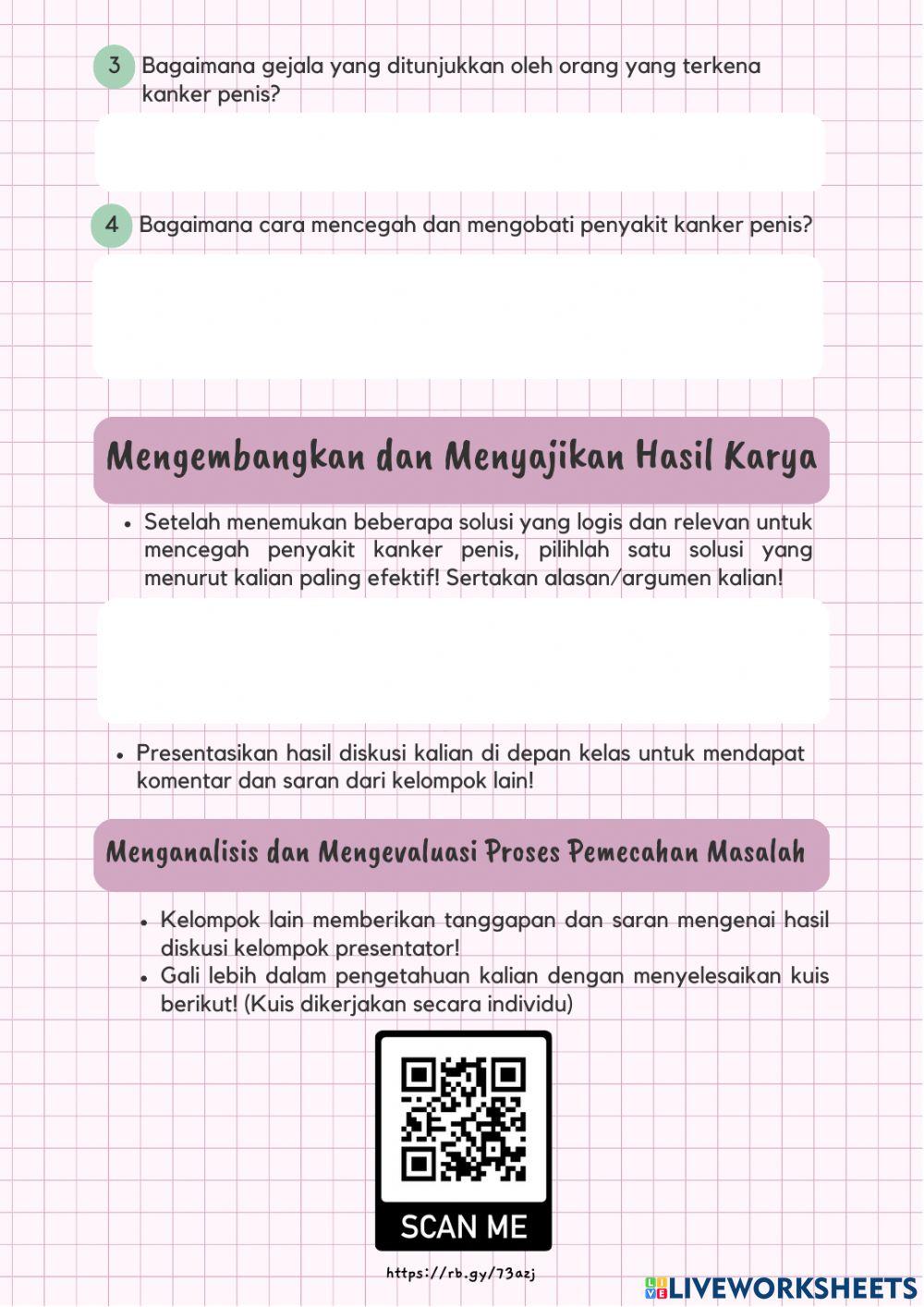LKPD Sistem Reproduksi (Organ-organ Reproduksi Manusia)