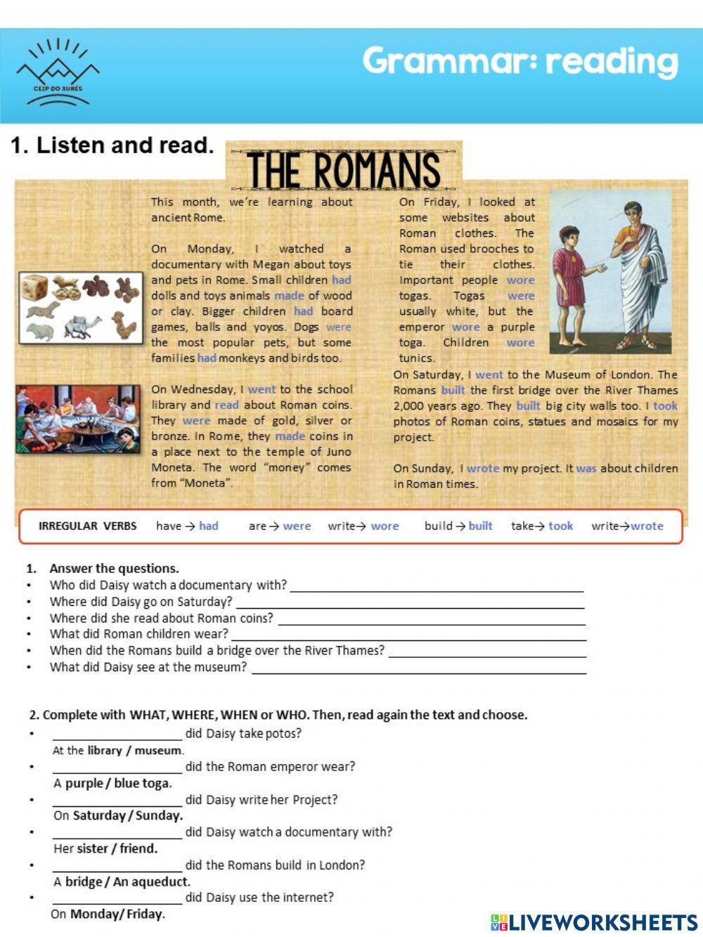 G6-U5-Reading the romans