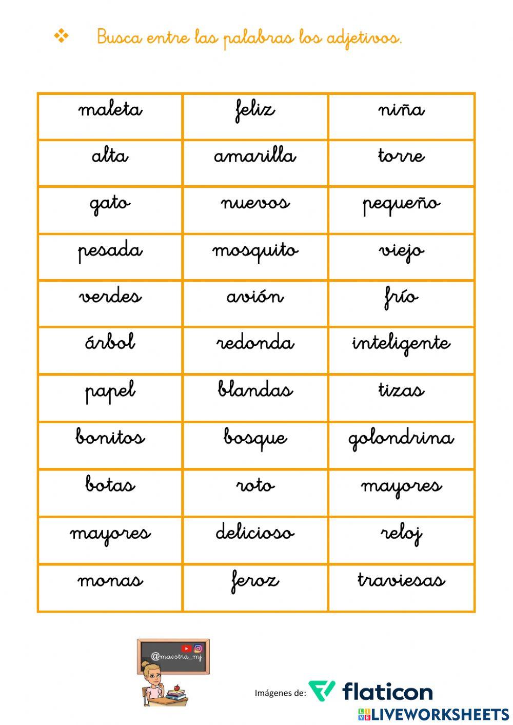 Los adjetivos Los adjetivos