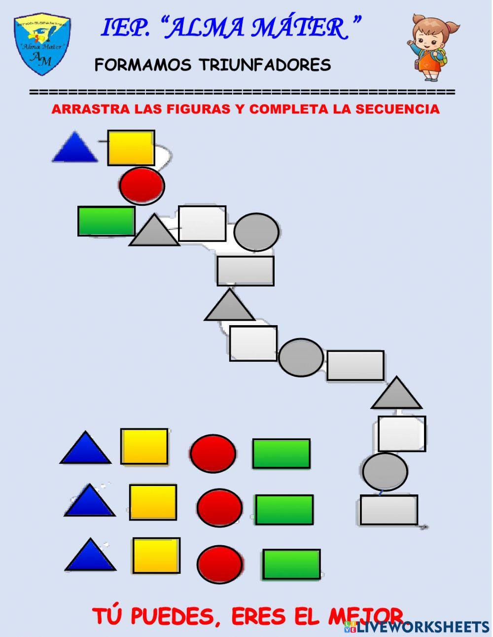 Secuencia de color y forma