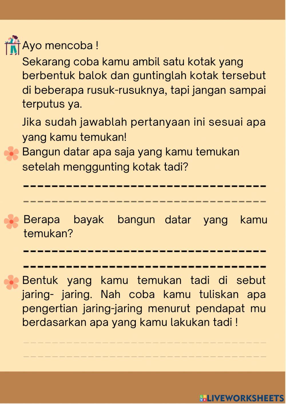 Media interaktif jaring jaring balok