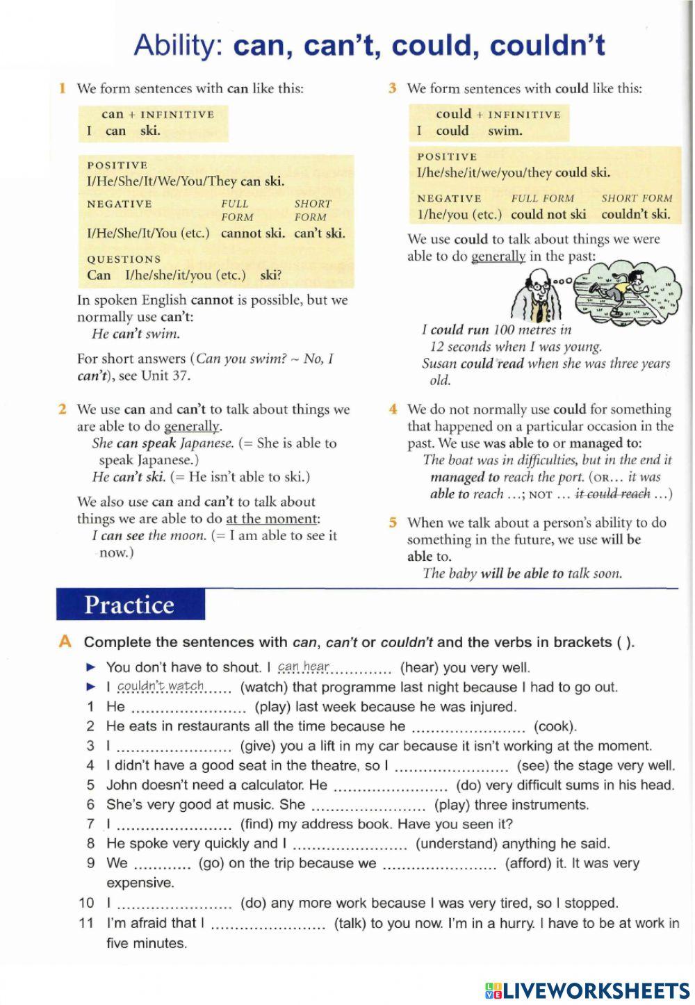 Basic Grammar - 39 Modals - ability