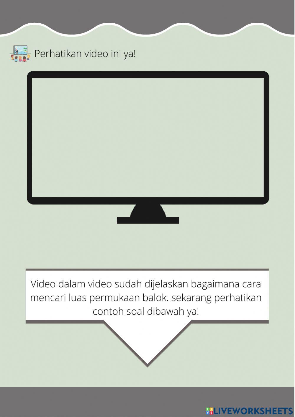 Media interaktif luas permukaan balok