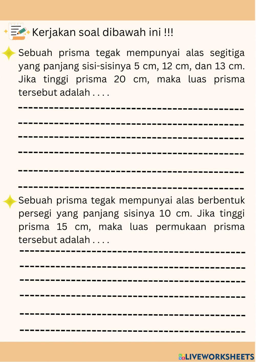 Media interaktif luas permukaan prisma