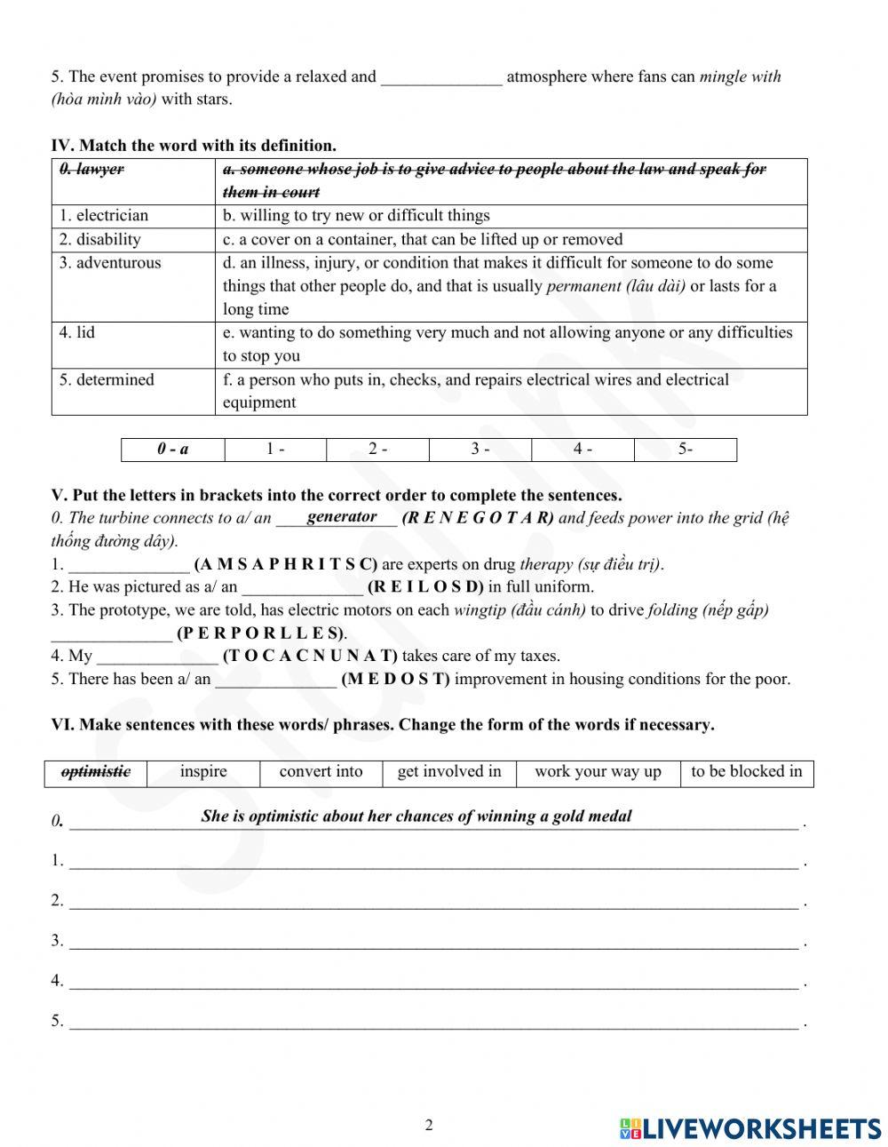 Foreign Teacher-S7-Week 32-U7-Vocab Revision