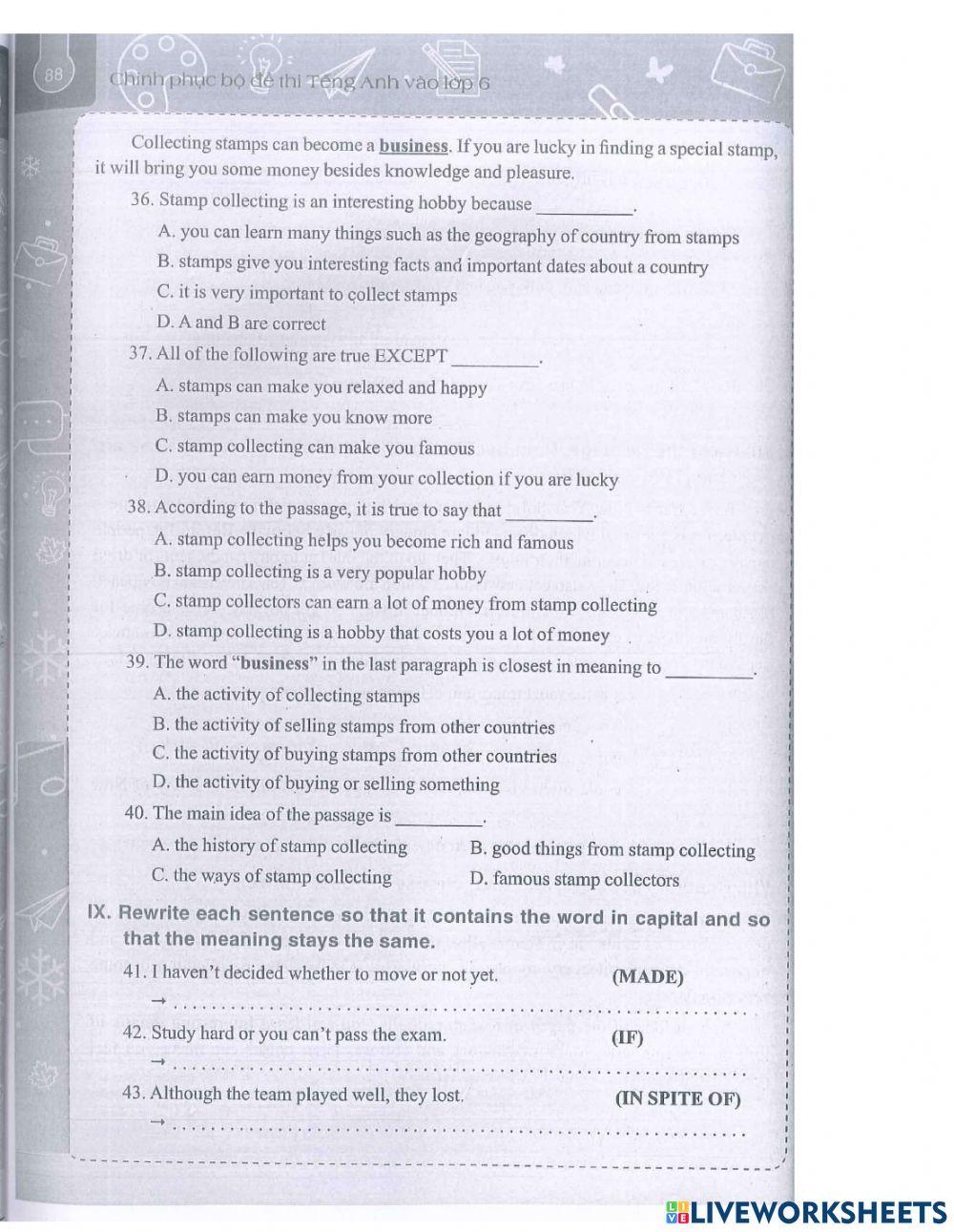 Đề 24 trong luyện đề thi vào cấp 2 tập 1