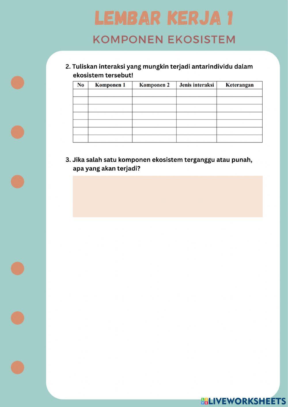 LKPD dan Evaluasi Ekosistem