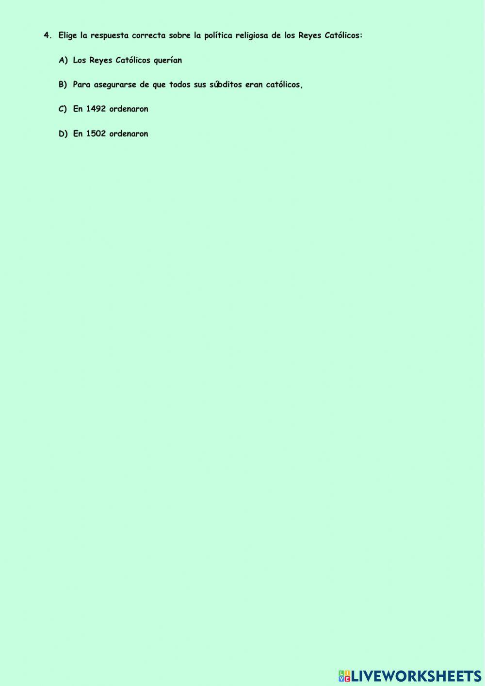 Los Reyes Católicos: reformas, expansión territorial y política exterior