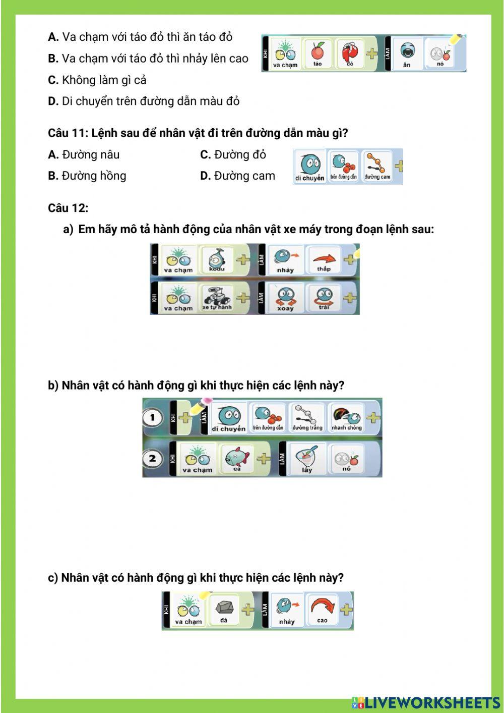 Đề cương ôn tập học kỳ II-Lớp 1