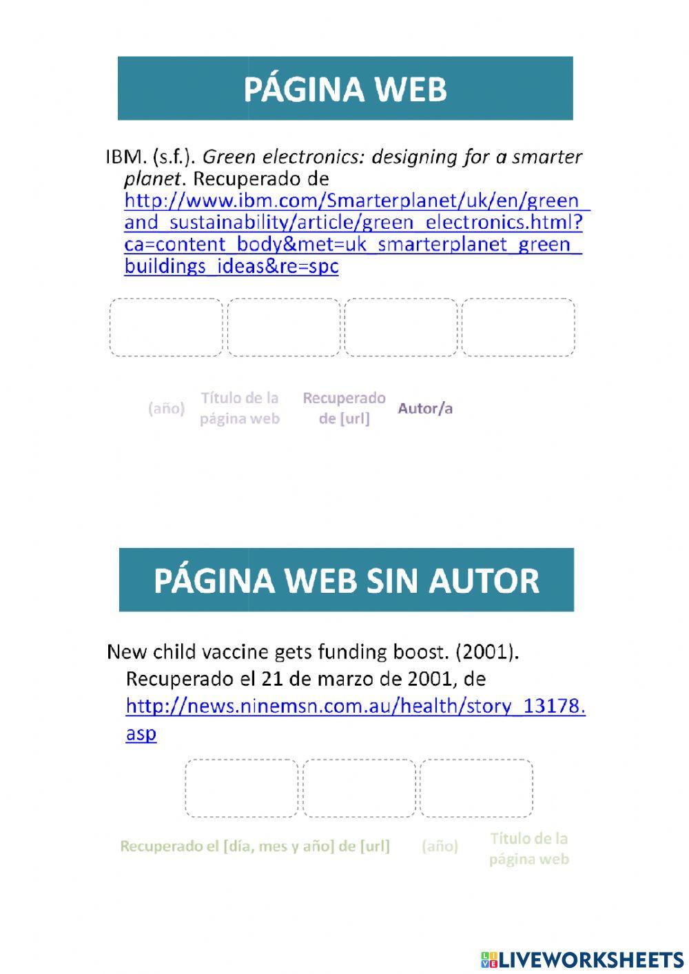 Referencias bibliográficas