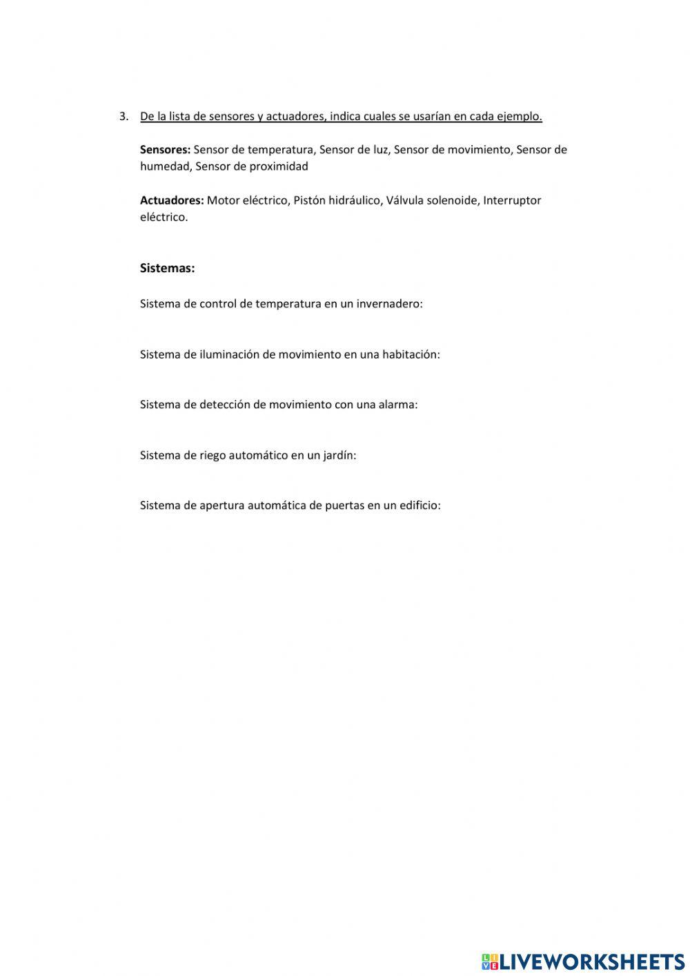 Sensores y actuadores