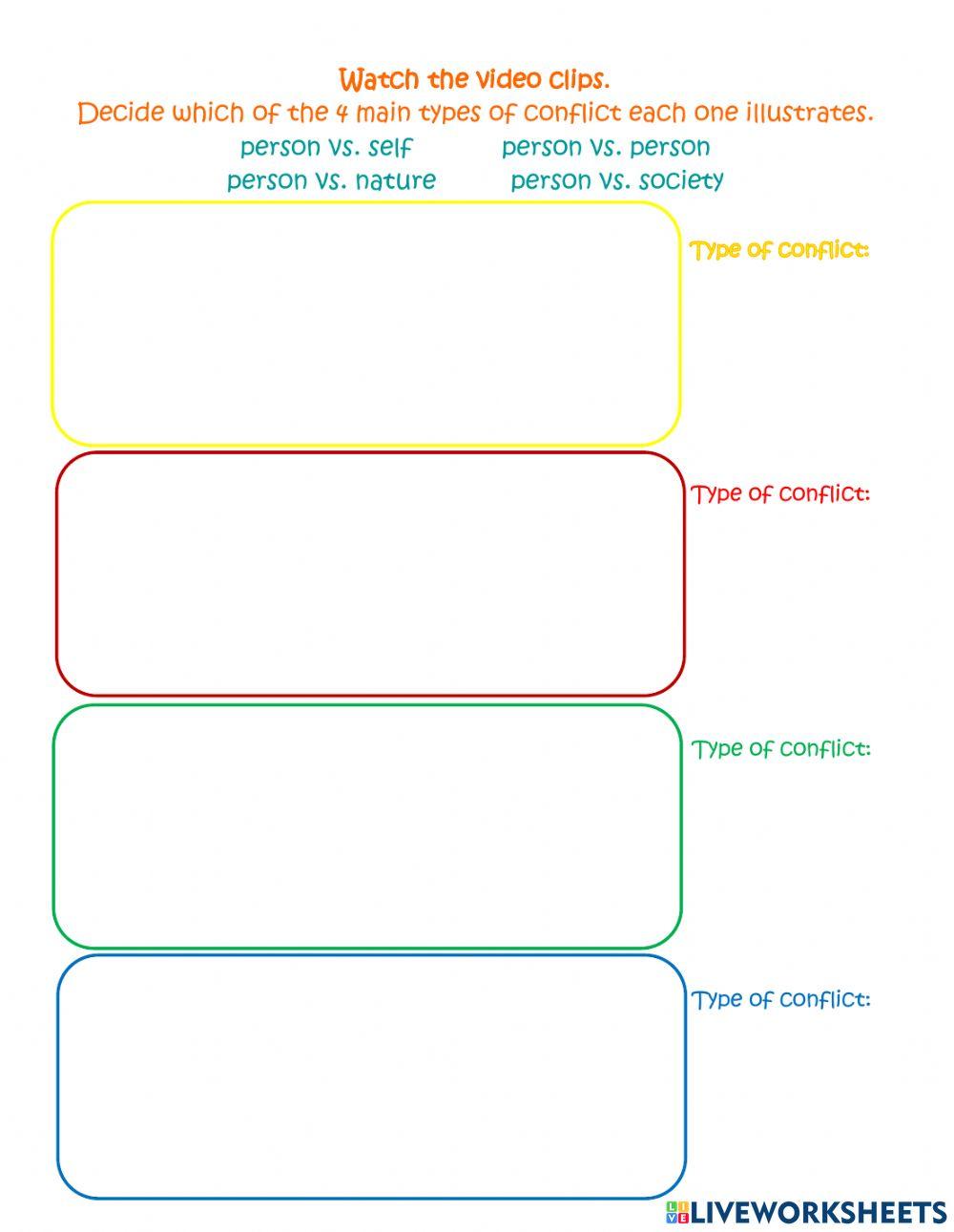 Types of Conflict Movie Clips