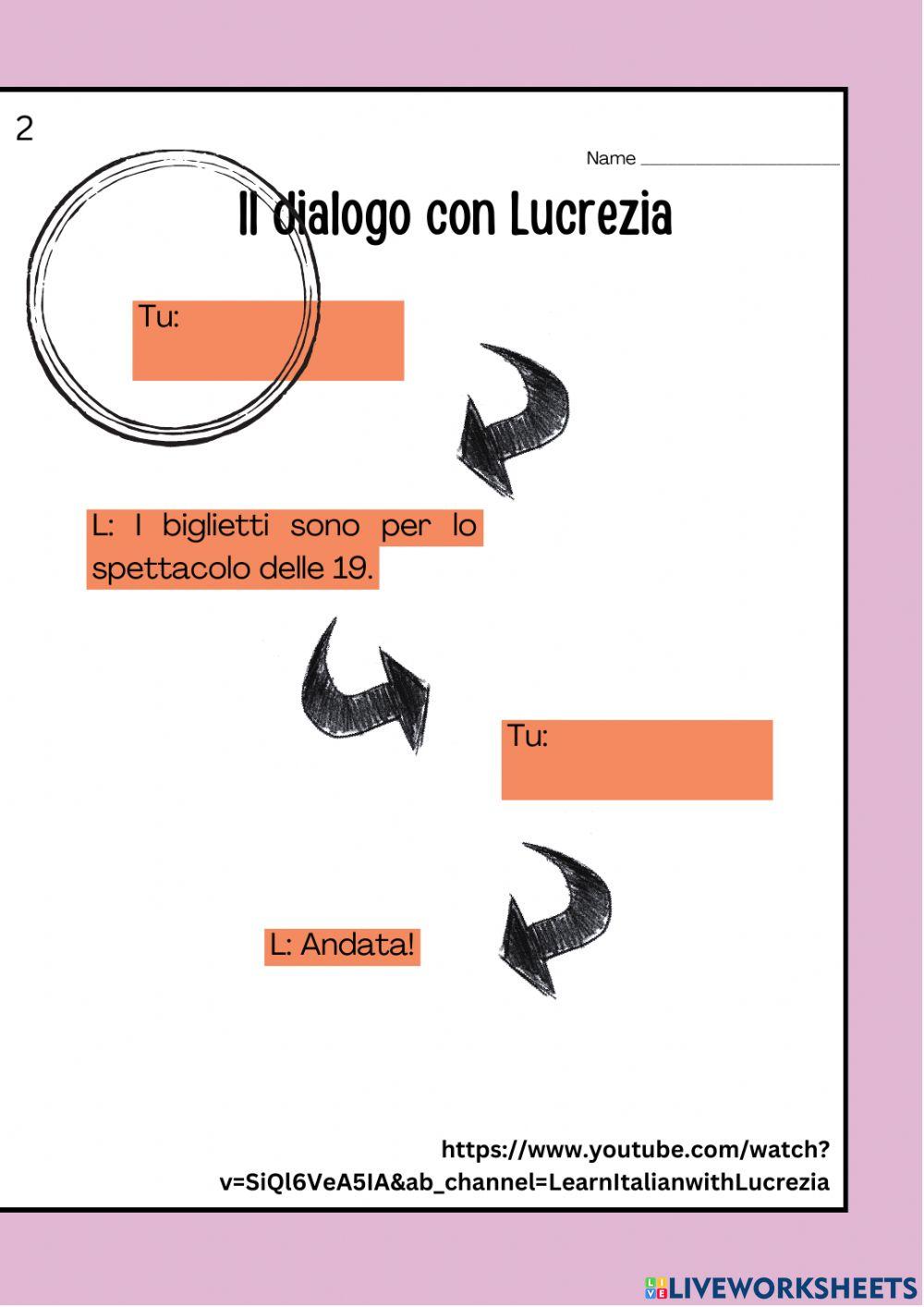Il dialogo con Lucrezia