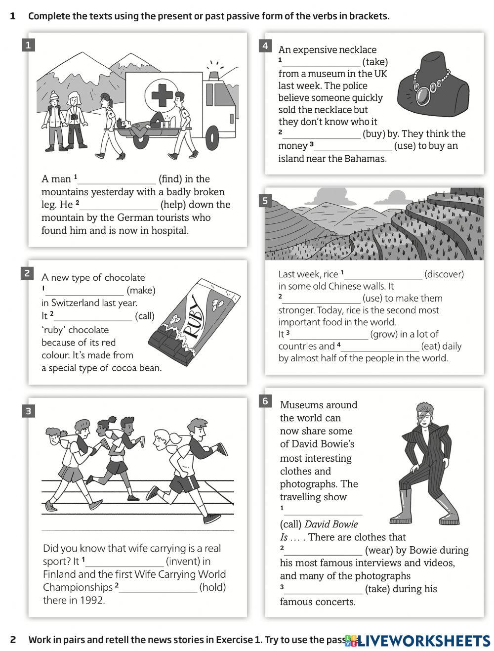 Roadmap A2+ 10B: Present and Past Passive