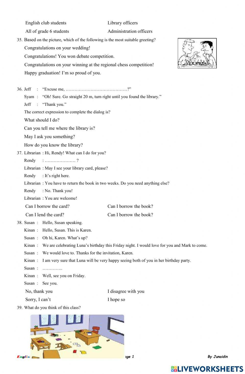 UJian Sumatif SSP Package 1