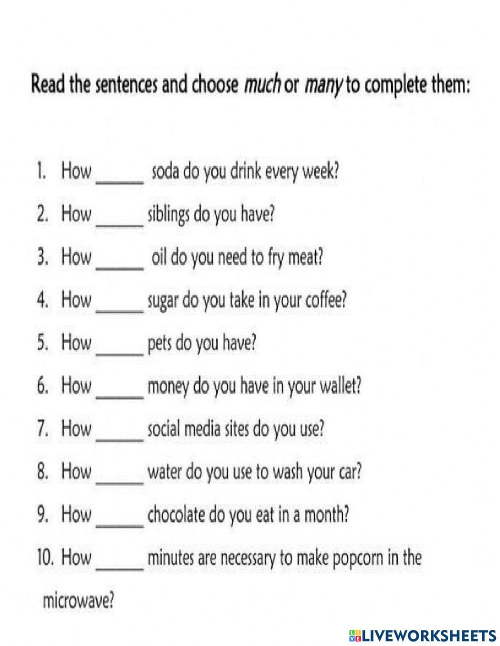 How many or how much