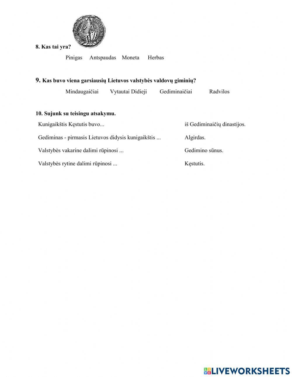 Kas buvo didieji Lietuvos valdovai?