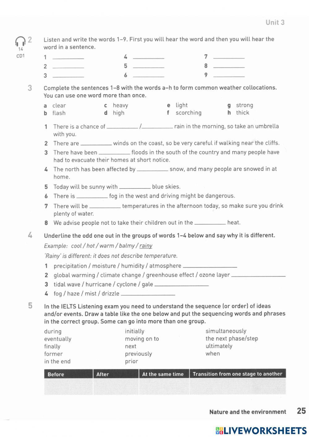 Ielts listening unit 3