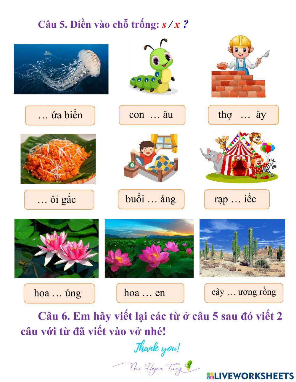 Tiếng Việt HK 2- Lớp 1