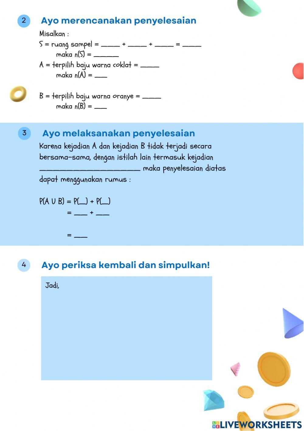 LKPD Aturan Penjumlahan